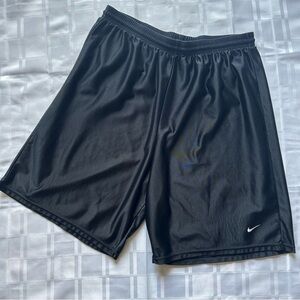 Nike Vintage Black Basketball Shorts with Subtle Swoosh Logo